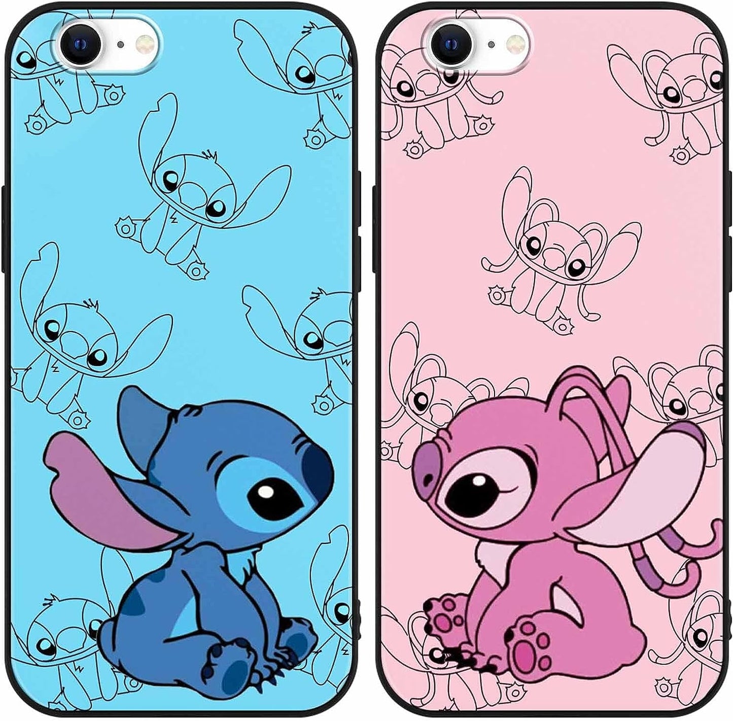 [2 Pack] Cute Case Designed for Iphone 12/Iphone 12 Pro Case, Cartoon Kawaii Aesthetic Cool Phone Cases Girly for Girls Boys Kids Women Clear Soft TPU Protective Cover Funda for Iphone 12 Pro 6.1"  SDJ US 02 For Iphone 7/8/Se 2020/Se 2022 