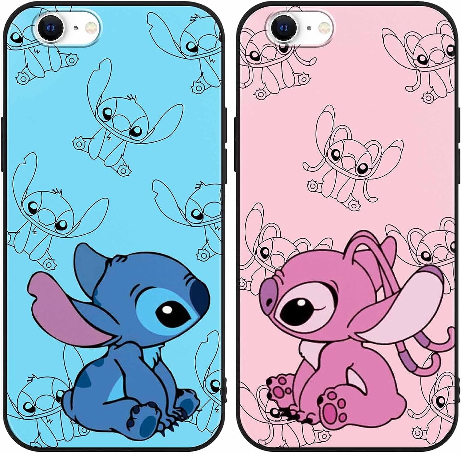 [2 Pack] Cute Case Designed for Iphone 12/Iphone 12 Pro Case, Cartoon Kawaii Aesthetic Cool Phone Cases Girly for Girls Boys Kids Women Clear Soft TPU Protective Cover Funda for Iphone 12 Pro 6.1"  SDJ US 02 For Iphone 7/8/Se 2020/Se 2022 