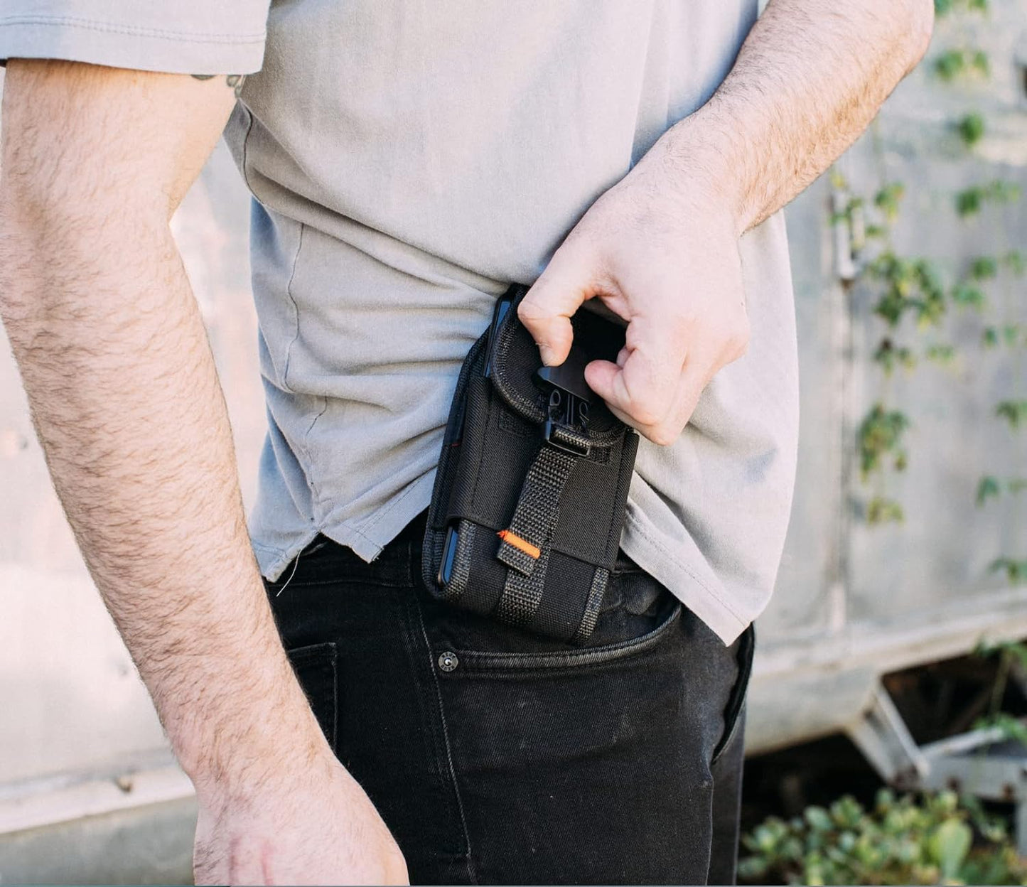 Agoz Carrying Case for LG V30, V30+, V30S Thinq, V35 Thinq, Heavy Duty Rugged Canvas Vertical Holster Pouch Cover with Metal Clip, Belt Loops, Card Slot & Front Buckle Clip  AGOZ   