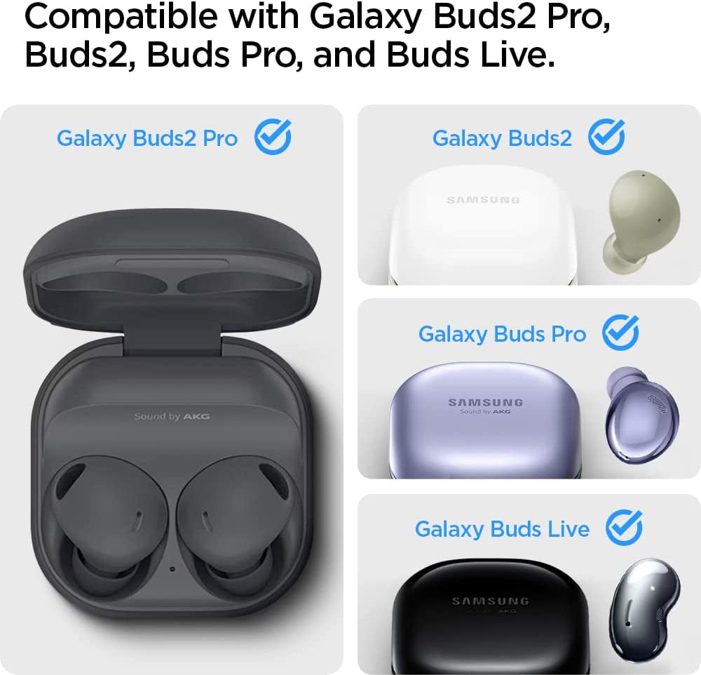 Spigen Ultra Hybrid Designed for Galaxy Buds2 Pro Case (2022) / Galaxy Buds 2 Case (2021) / Galaxy Buds Pro Case (2021) / Galaxy Buds Live Case (2020) - Crystal Clear  Spigen   