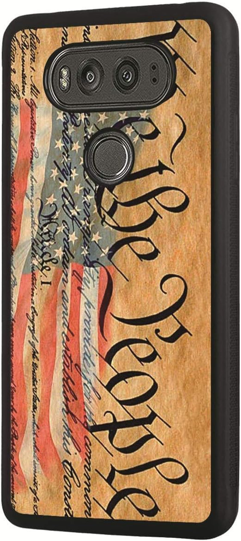 Case for LG V30, American Flag Constitution We the People Slim anti Design Slim Impact Resistant Shock-Absorption Rubber Protective Case for LG V30/LG V30 Plus/Lg V30S/Lg V35/LG V35 Thinq  Log Zog   