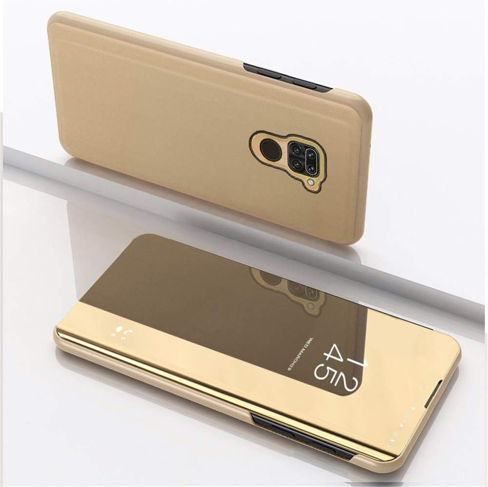 LG V40 Thinq Case Cover EMAXELER Stylish Mirror Plating Flip Full Body Protective Reflection Ultra Thin Hard Anti-Scratch Shockproof Frame for LG V40 / LG V40 Thinq Mirror:Gold  EMAXELER   