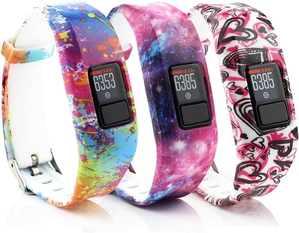 Honecumi Vivofit Jr Bands Compatible with Garmin Vivofit Jr 2 Band/Vivofit 3 Replacement Band for Kids Boys Girls Men Women Vivofit Jr 2 Watchband Wristband Strap Accessories Bands with Secure Clasp  honecumi 3 Pattern Type 2  