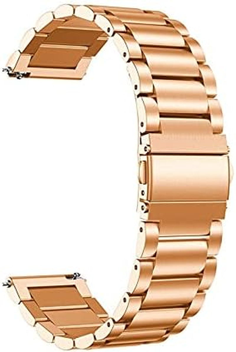 INFRI Watch Strap for Garmin Venu 2 2S SQ Stainless Steel Wristband Straps Band for Garmin Vivoactive 4S 4 3 Forerunner 245 645 Correa  INFRI Rosegold For Venu 2 