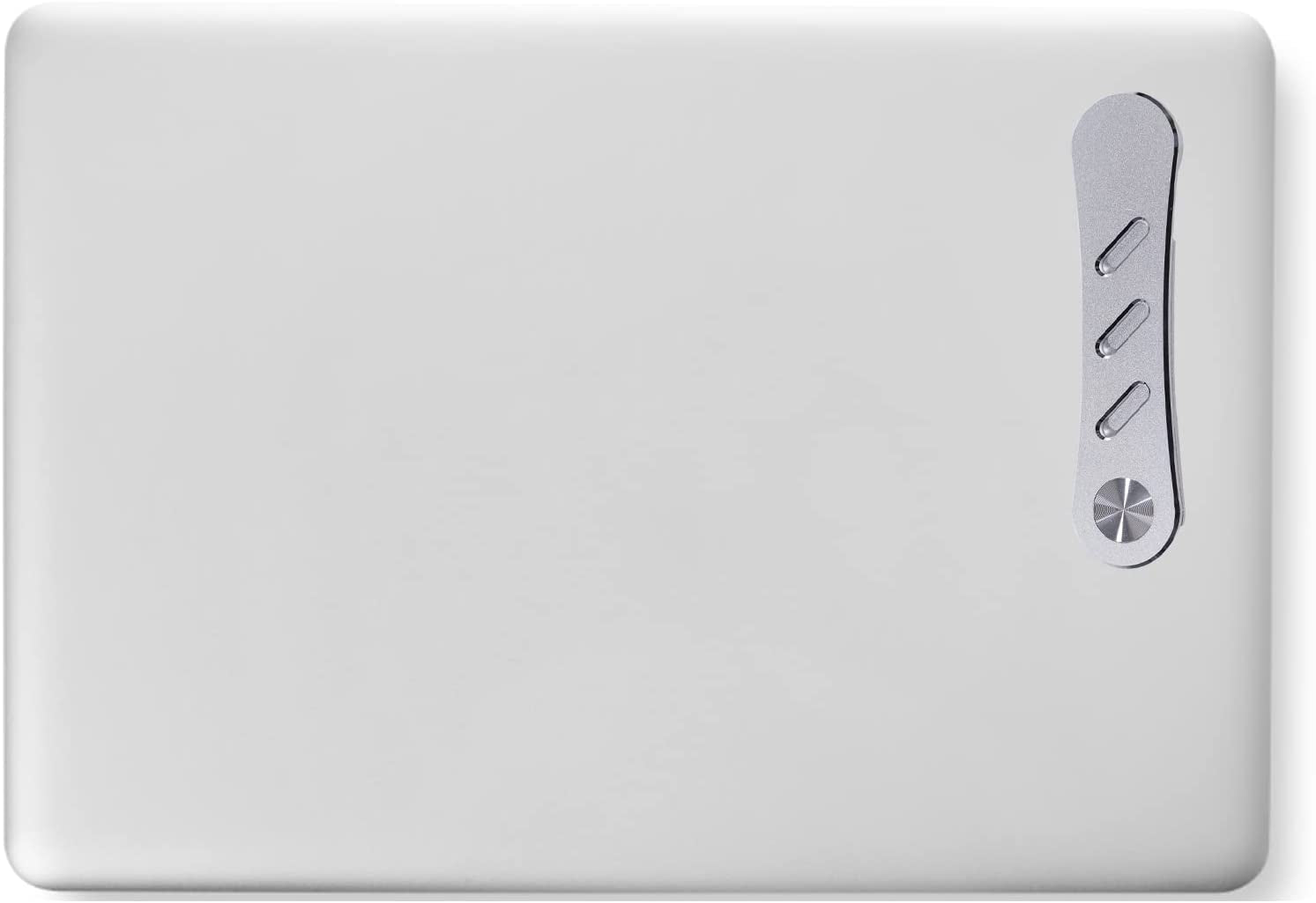 Magnetic Phone Holder, Adjustable Laptop Stand, Foldable Laptop Side Mount Clip, Slim Portable Computer Expansion Bracket Compatible with Any Phone, Silver  SIXGOD   