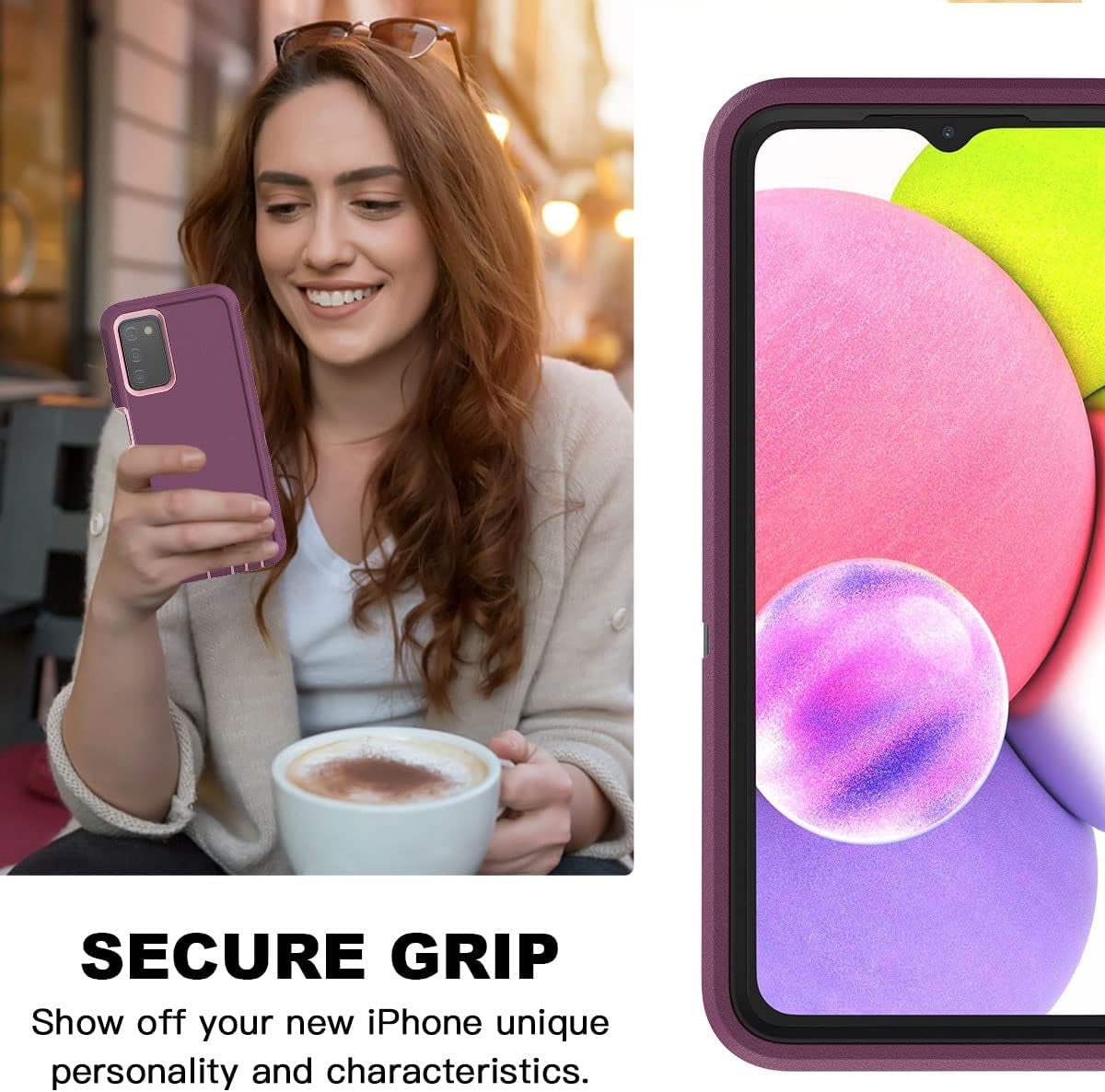 Aicase for Galaxy A03S Case,Heavy Duty Drop Protection Full Body Rugged Shockproof/Dust Proof Military Protective Tough Durable Phone Cover for Samsung Galaxy A03S(US Version)  AICase   