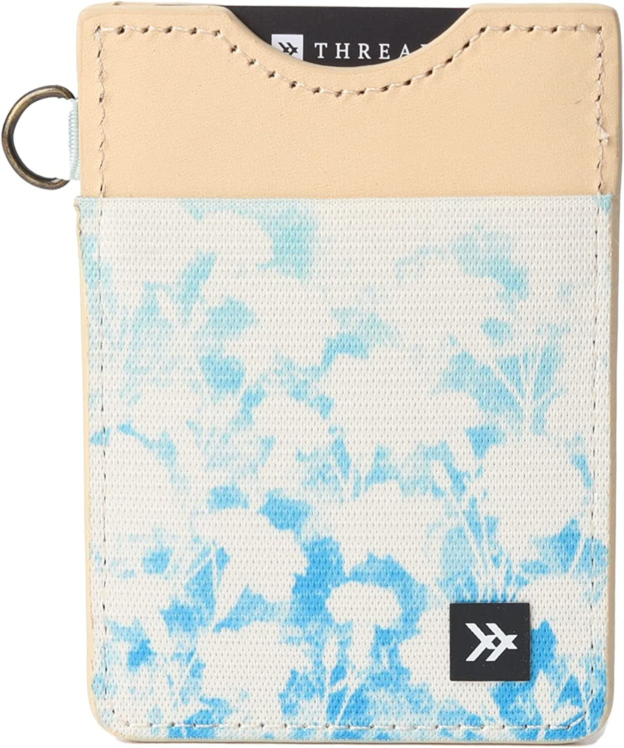 Slim Minimalist Elastic & Leather Vertical Wallet with RFID for Men & Women | Small Credit Card Holder for Front Pocket  Thread Wallets Lexie  