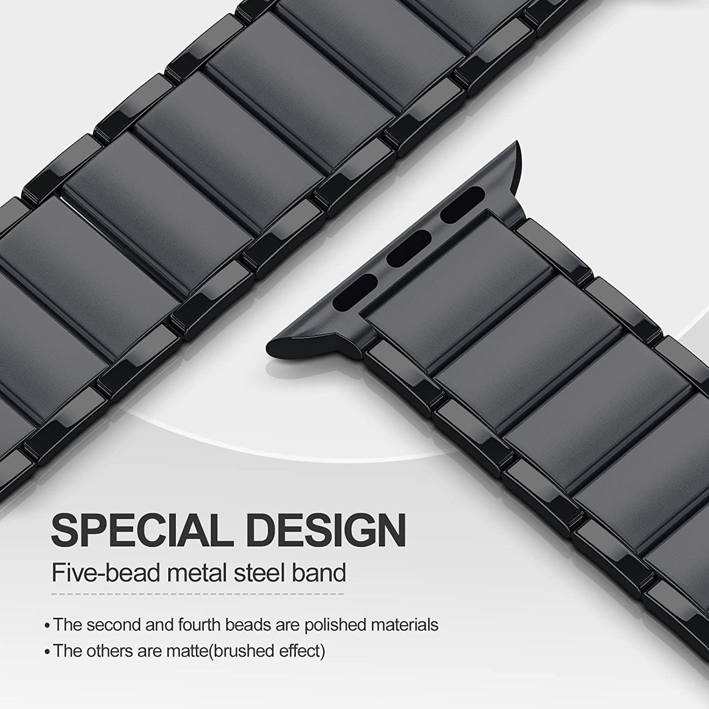 Oribox Compatible with Apple Watch Bands 45Mm 44Mm 42Mm,Metal Stainless Steel Band,High-Grade Adjustable Strap Magnetic Wristband for Iwatch Series SE 8 7 6 5 4 3 2 1 for Women Men  ORIbox   