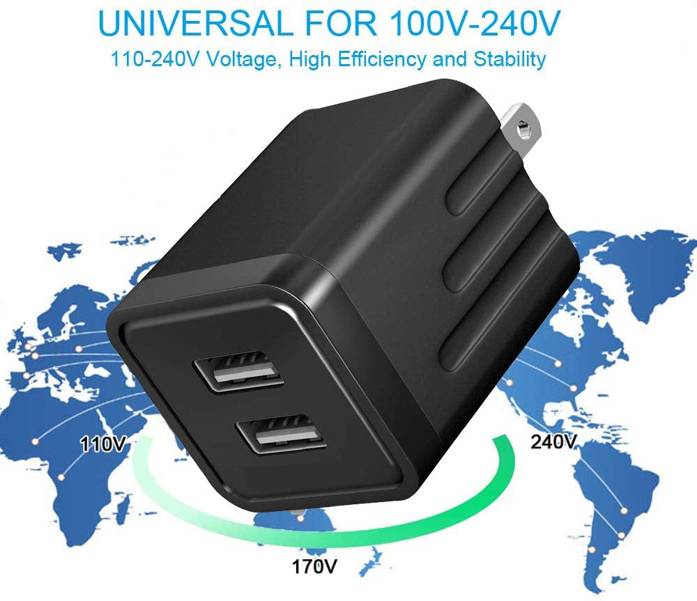 Iphone Fast Charger,Usb Wall Charger 2Pack[Apple Mfi Certified] Dual Port USB Wall Charger Block Plug with Long 6FT Fast Charging Lightning Cable Cord for Iphone 14 13 12 11 Pro Max XS X 8 7 plus Ipad  GOOD EVER TRADING LTD   