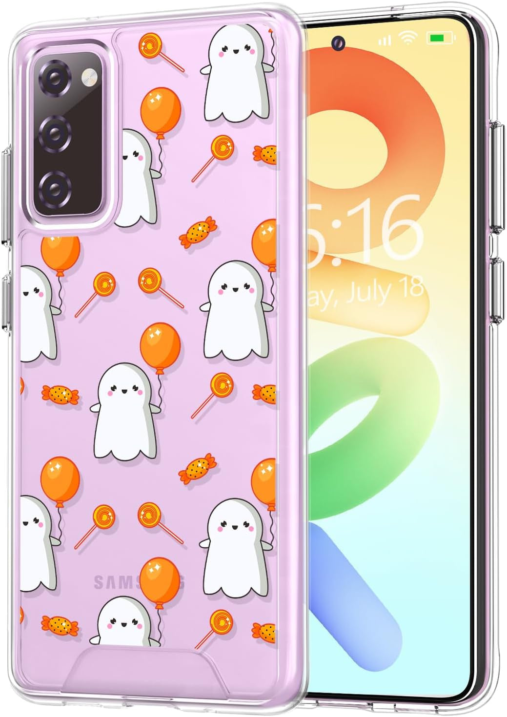 Rayboen Case for Samsung Galaxy S20 FE, Carbon Fiber Design [Military Grade Protection] Heavy Duty Shockproof Protective Case, Anti-Scratch Ultra Slim Cover for Galaxy S20 FE 5G, 6.5 Inch Black  Rayboen D- Candy  