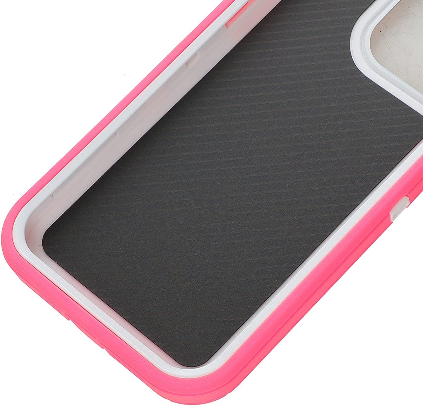 Compatible with Iphone 14 Pro Max Case Heavy Duty Protective Phone Case,Military Grade Full Body Protection Shockproof/Drop Proof Durable Phone Cover for Apple Iphone 14 Pro Max 6.7" Pink/White  droperprote   