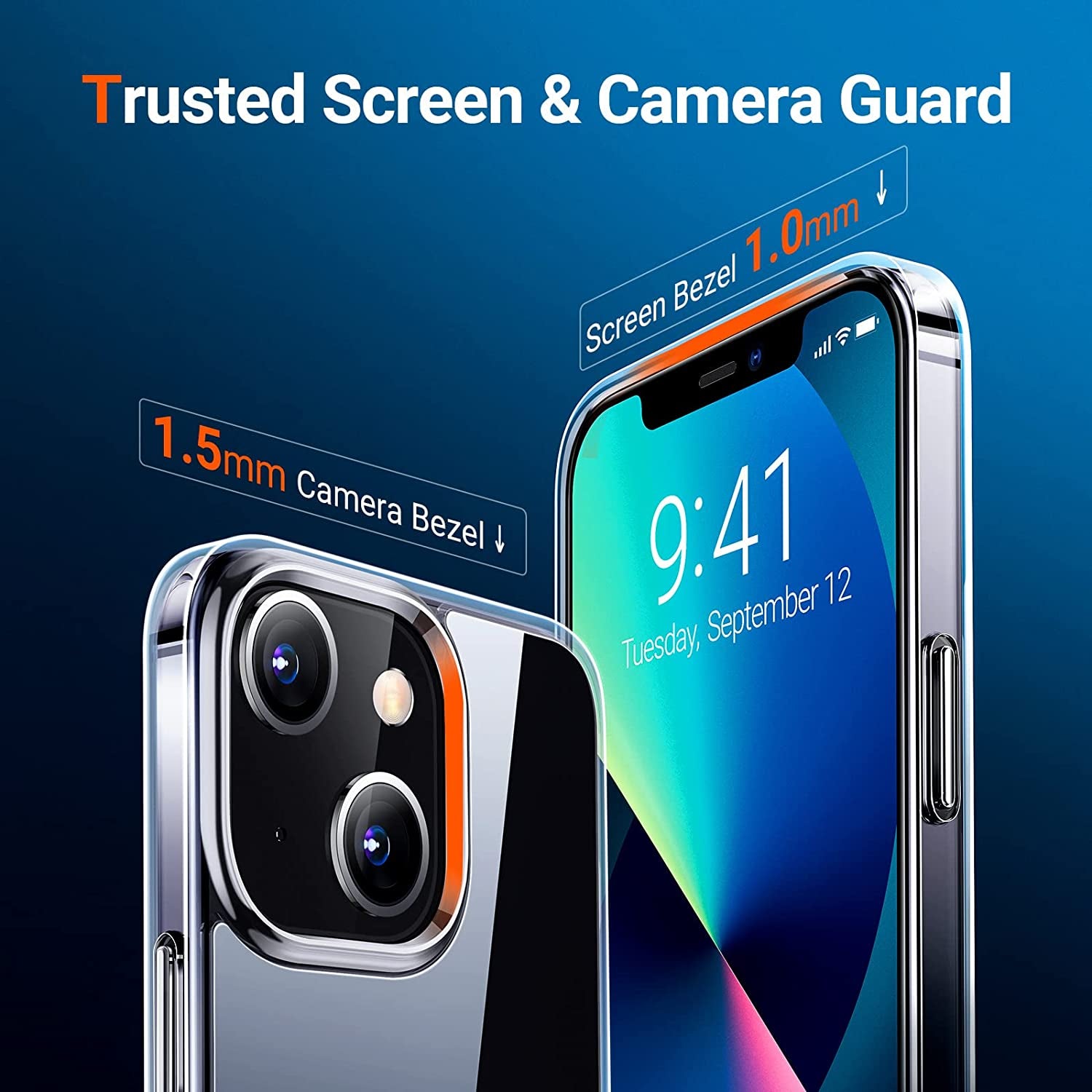 TORRAS Moonclimber for Iphone 14 Case for Iphone 13 Case, [3 Stand Ways] [Non-Yellowing & Military Grade Shockproof] Protective Slim Hard Clear Phone Case with Stand 6.1'' 2022, Crystal Clear  TORRAS   