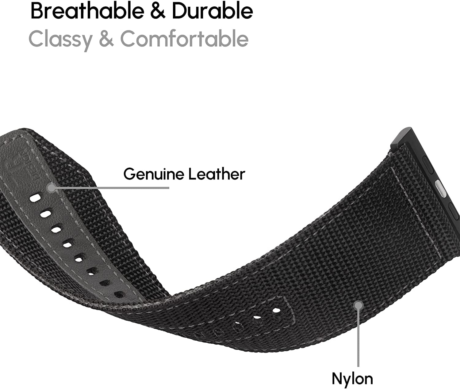 ZRDESIGN Ultra Watch Band for Man,Compatible with Apple Watch 49Mm 45Mm 44Mm 42Mm 41Mm 40Mm 38Mm,Leather and Nylon Strap for Iwatch Series Ultra SE 2/8 / 7/6 / 5/4 / 3/2 / 1 / SE  ZRDESIGN   