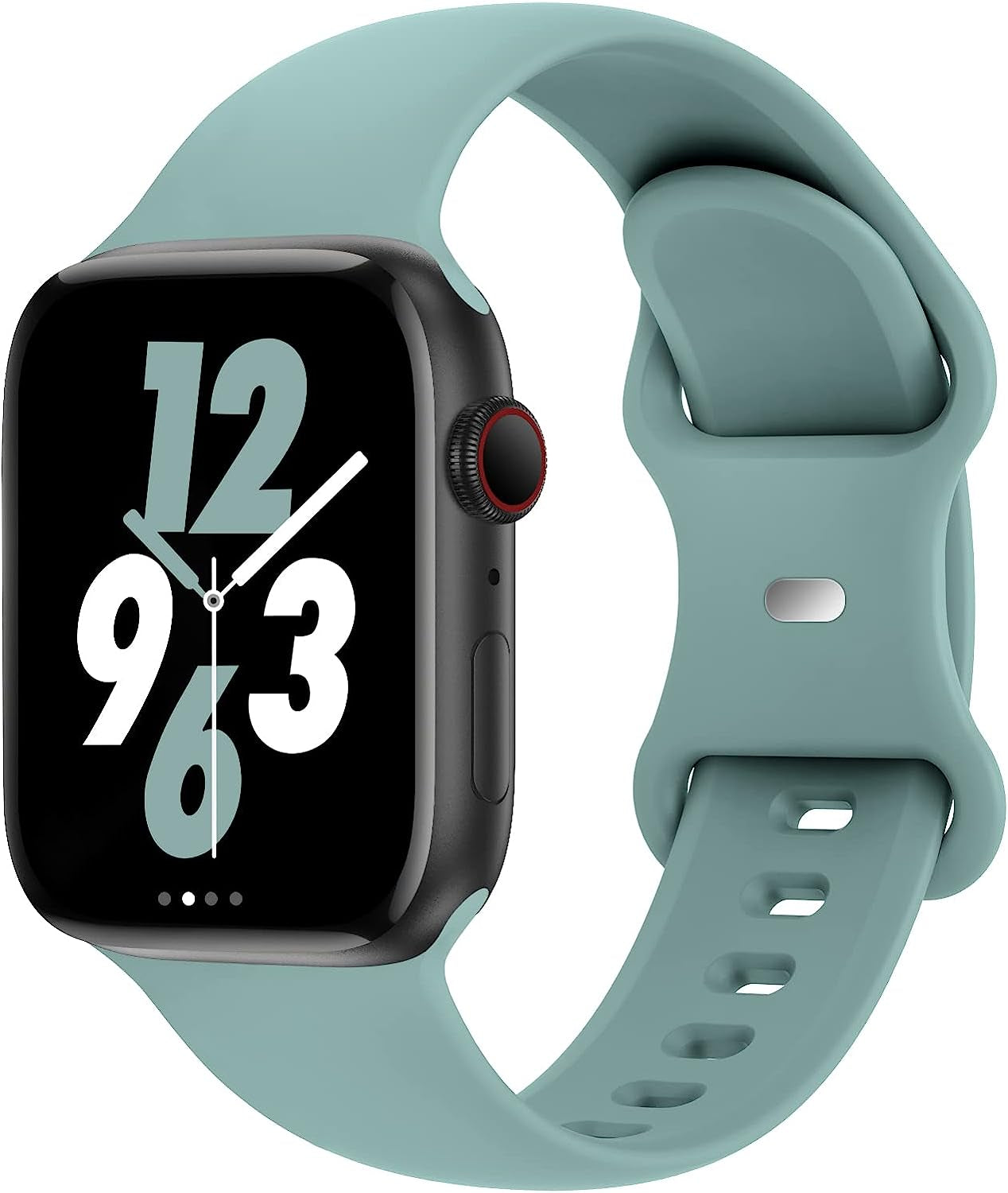 Acrbiutu Bands Compatible with Apple Watch 38Mm 40Mm 41Mm 42Mm 44Mm 45Mm 49Mm, Replacement Soft Silicone Sport Accessory Strap Wristbands for Iwatch Series Ultra 8/7/6/5/4/3/2/1 SE Women Men  Acrbiutu B,Cactus 38/40/41mm S/M 