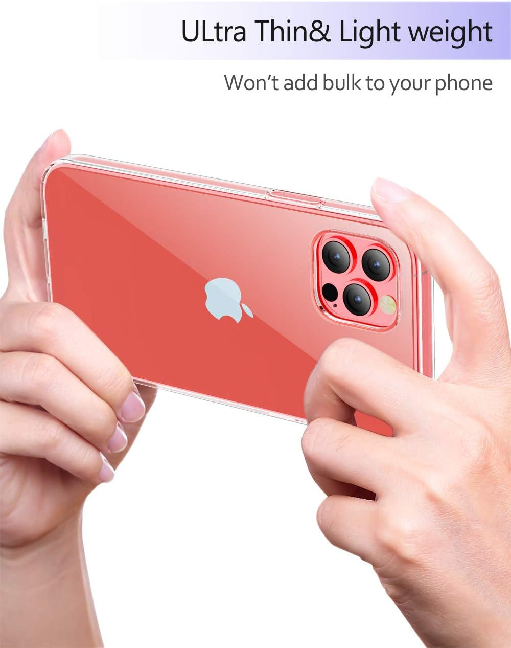 KEEPCA Clear Case for Iphone 12,Slim Thin Soft Skin Silicone Flexible TPU Rubber Gel Lightweight Shockproof Anti-Scratch Protective Case Cover for Iphone 12 Pro,Crystal Clear  KEEPCA   