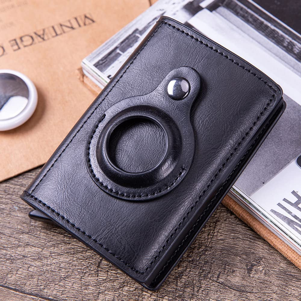 ELUVE 2-In-1 Airtag Wallet [Updated 2022 Version] Slim Smart Leather Trifold Air Tag Wallet + Airtag Keychain Set | RFID Block Technology, Pop-Up Credit Card Holder with Slim Money Clip for Men Black  Quanzhou Travel-Ready Bags Co., Ltd.   