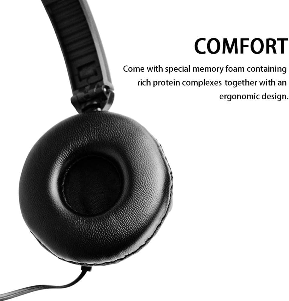 3.5Mm Wired Gaming Headset Over-Ear Sports Headphones Music Earphones with Microphone In-Line Control for Smartphones Tablet Laptop Desktop PC  xiangchengsiyuankeji   