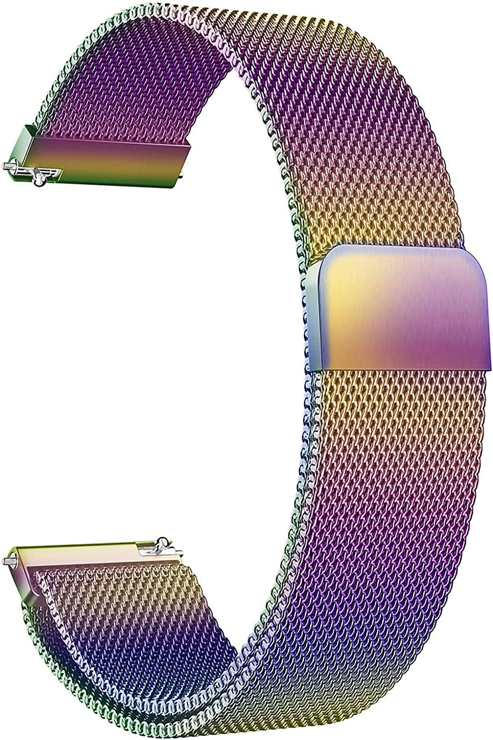 Compatible with Galaxy Watch 3 45Mm/Samsung Galaxy Watch 46Mm/Gear S3 Frontier/Classic Band, 22Mm Stainless Steel Strap Replacement for Samsung Galaxy Watch 46Mm Smartwatch (Colorful)  Morsey   