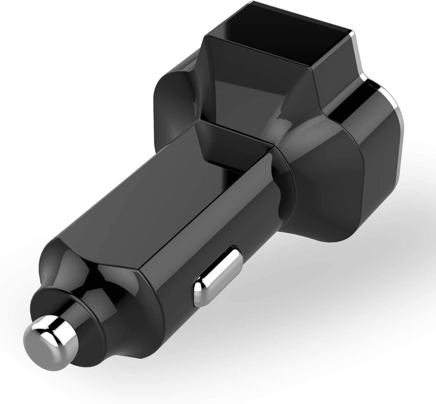 Aduro 4 Port Car Charger USB Adapter, 12V Fast Car Charger USB Adapter Power Station 5.2A/26W Output (Black)  Aduro Products LLC   