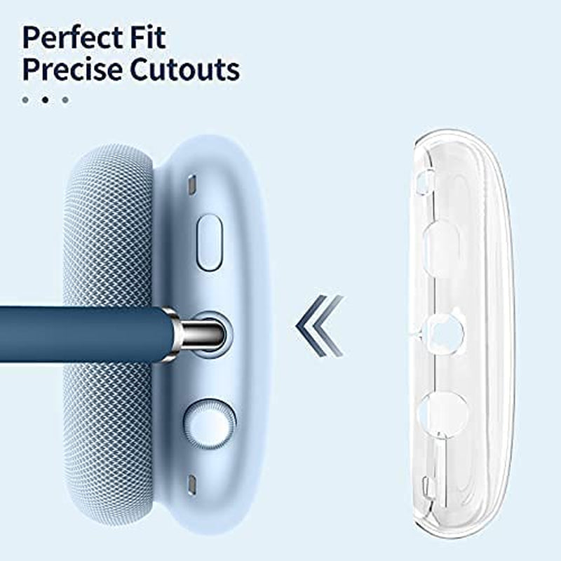 Fintie Case Cover for Airpods Max Headphones, Soft TPU Clear Anti-Scratch Protective Cover for Airpod Max, Transparent Accessories Skin Protector for Airpods Max Headphones (Crystal Clear)  FINTIE   