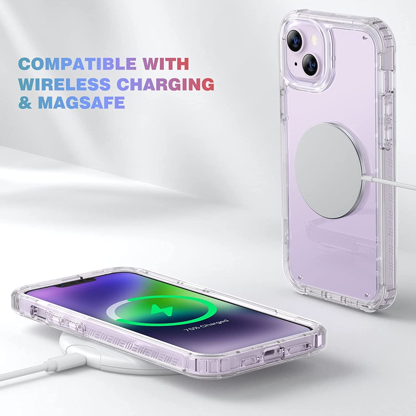 Diaclara Designed for Iphone 14 Case, Full Body Rugged Case with Built-In Touch Sensitive Anti-Scratch Screen Protector, with Camera Lens Protector for Iphone 14 6.1" (Clear)  Diaclara   