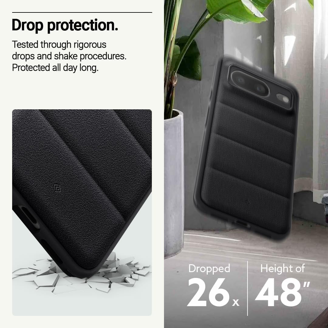 Caseology Athlex Grippable Protective Case Compatible with Google Pixel 8 Case 5G [Military Grade Drop Tested](2023) - Active Black  Caseology   