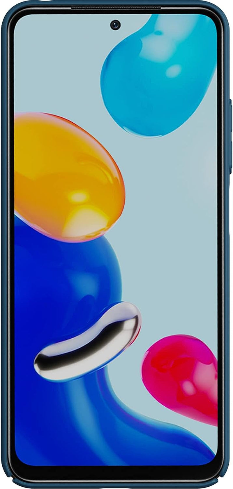 Xiaomi Redmi Note 11 (4G) Case with Camera Cover,Slim Fit Thin Polycarbonate Protective Shockproof Cover with Slide Camera Cover, Upgraded Case for Xiaomi Redmi Note 11 (4G) (Blue)  Wefor   