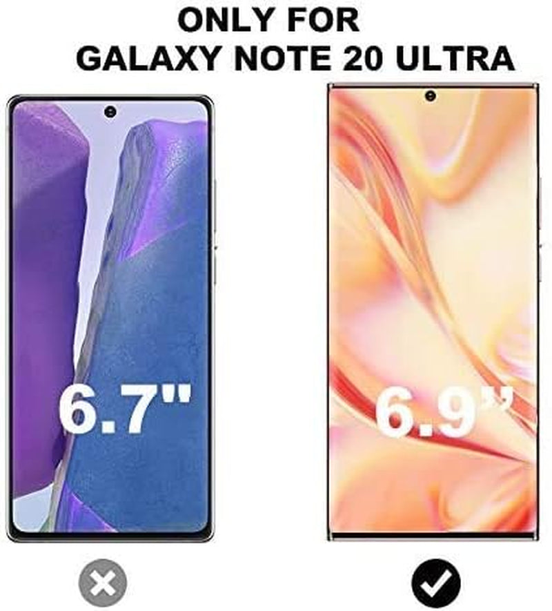 [2+2 Pack] Galaxy Note 20 Ultra Screen Protector Include 2 Pack Tempered Glass Screen Protector + 2 Pack Tempered Glass Camera Lens Protector,3D Curved,Hd Clear for Samsung Galaxy Note 20 Ultra 5G  UIYTRAESTING   