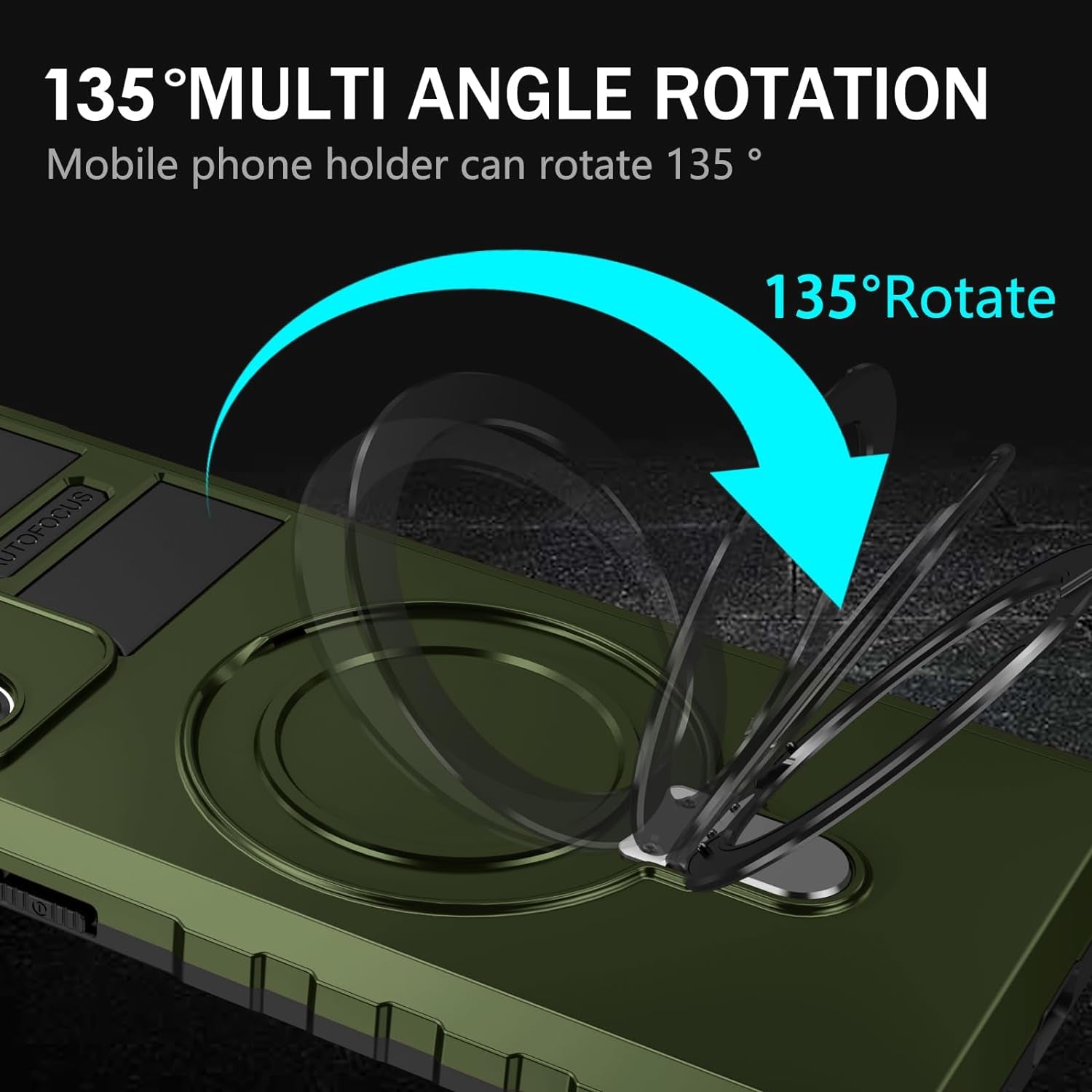 THMEIRA Samsung Galaxy Note 20 Ultra Magnetic Case [Compatible with Magsafe] Samsung Galaxy Note 20 Ultra Case with Ring Kickstand, Military Grade Heavy Duty Case for Samsung Note 20 Ultra, Green  THMEIRA   