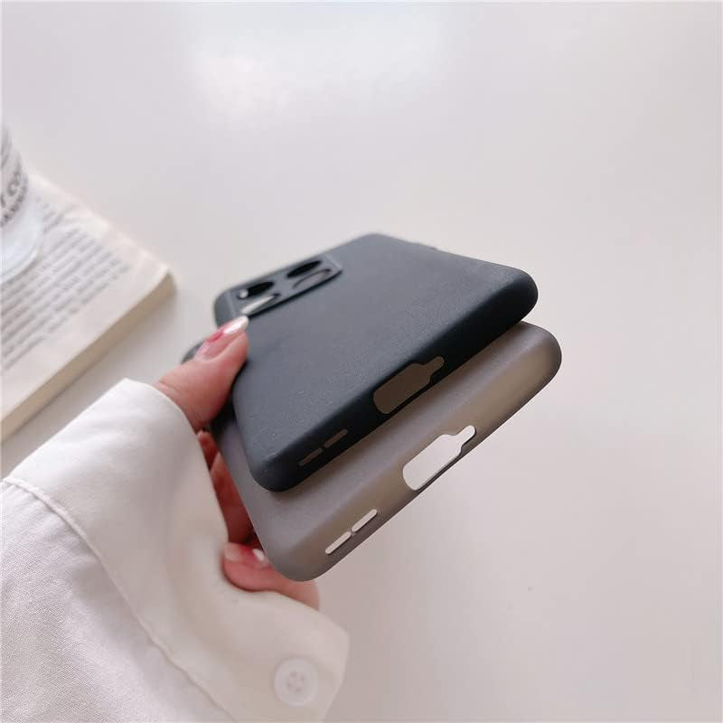 Ultra-Thin Matte Skin Anti-Fingerprint TPU Protection Case for Oneplus 10 9 9R 9RT 8T Pro Back Camera Cover Bumper Shell (Black,For Oneplus 10 Pro)  HANPINYOU   