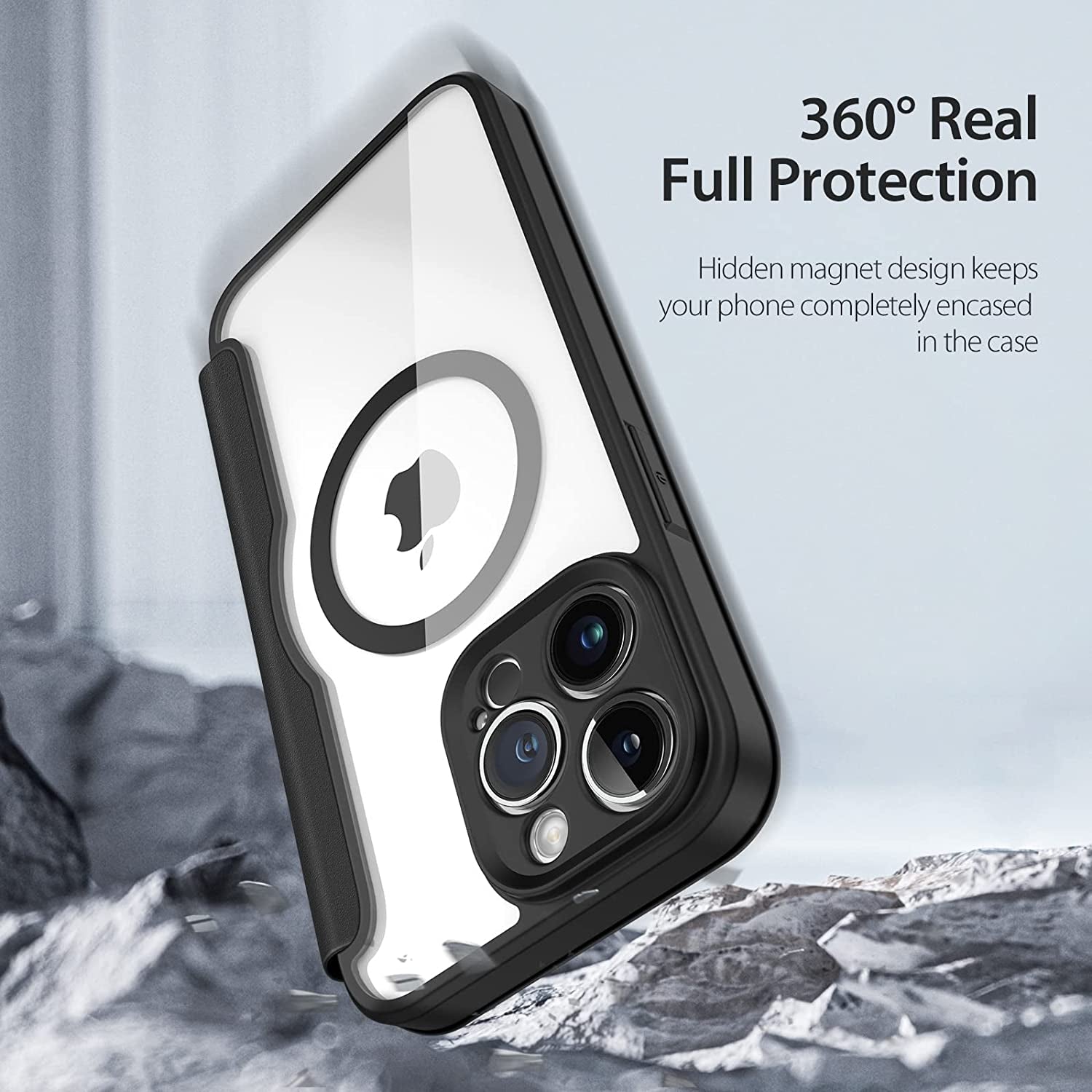 Case for Iphone 14 Pro Max Case Wallet Compatible with Magsafe, Shockproof Full Protective Flip Folio Wallet Case with RFID Blocking Card Slot PU Leather Cover for Iphone 14 Pro Max 6.7"  DUX DUCIS   