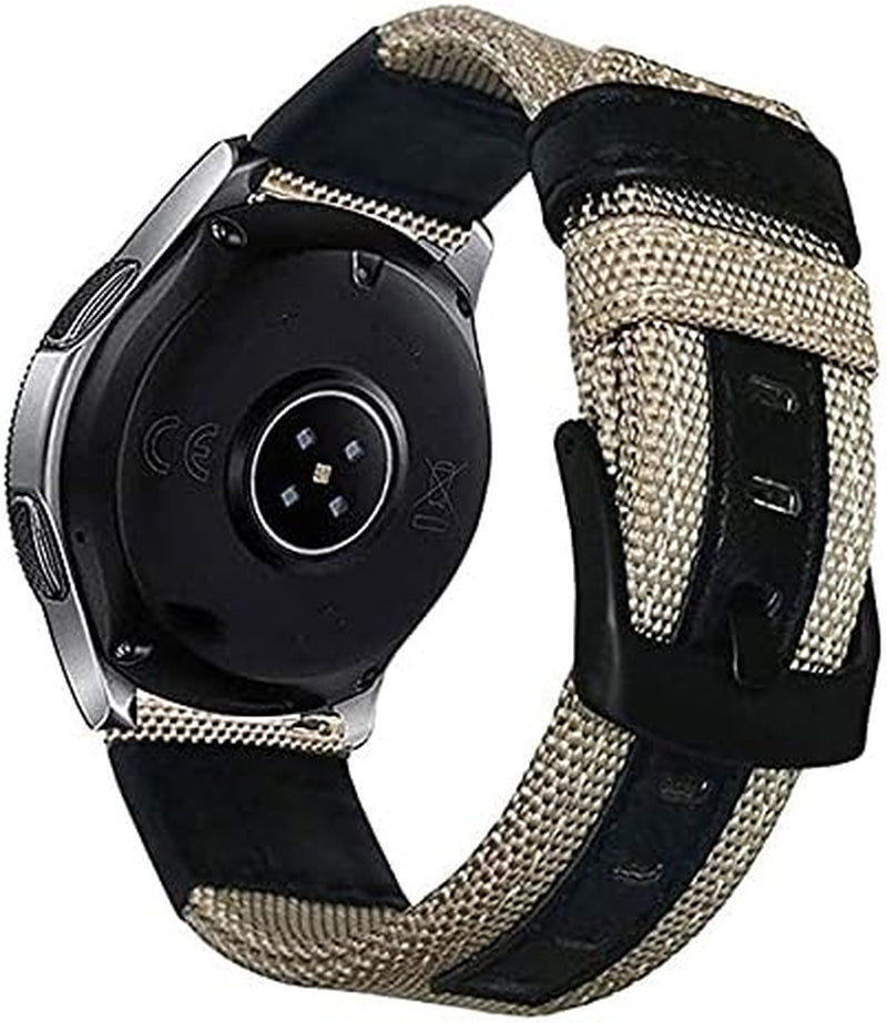 NIBYQ 20Mm Soft Nylon Strap for Garmin Watch Vivomove Hr/Vivoactive 3/Venu Wrist Band for Forerunner 245/645 Lightweight Bracelet  NIBYQ L 20mm 