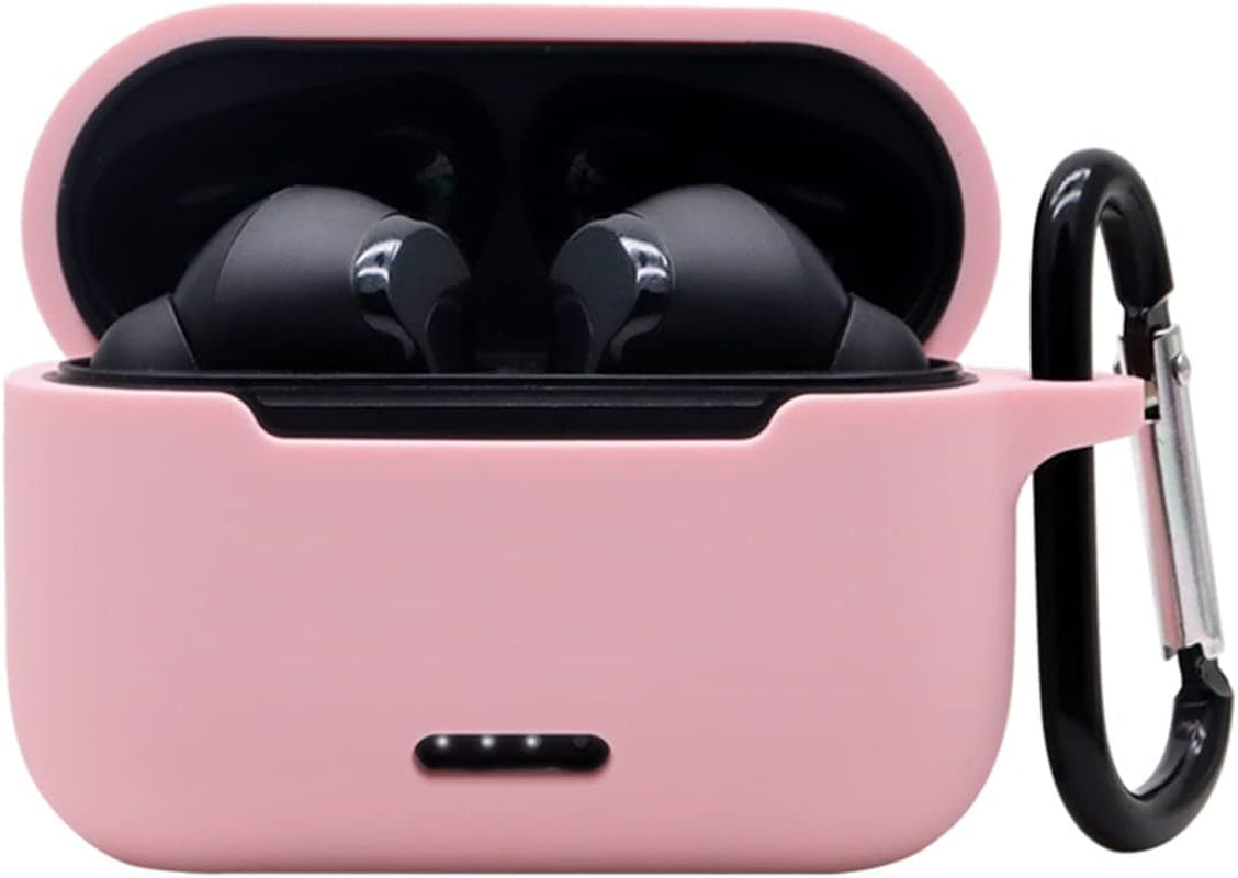 Claiol Silicone Case for TOZO NC2, Premium Shockproof Protective TOZO NC2 Case Cover with Keychain. (Black)  CLAIOL Pink  