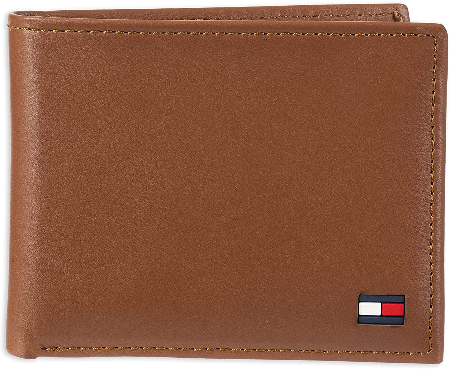 Tommy Hilfiger Men'S Genuine Leather Passcase Wallet with Multiple Card Slots  Tommy Hilfiger Men's Accessories British Tan One Size 