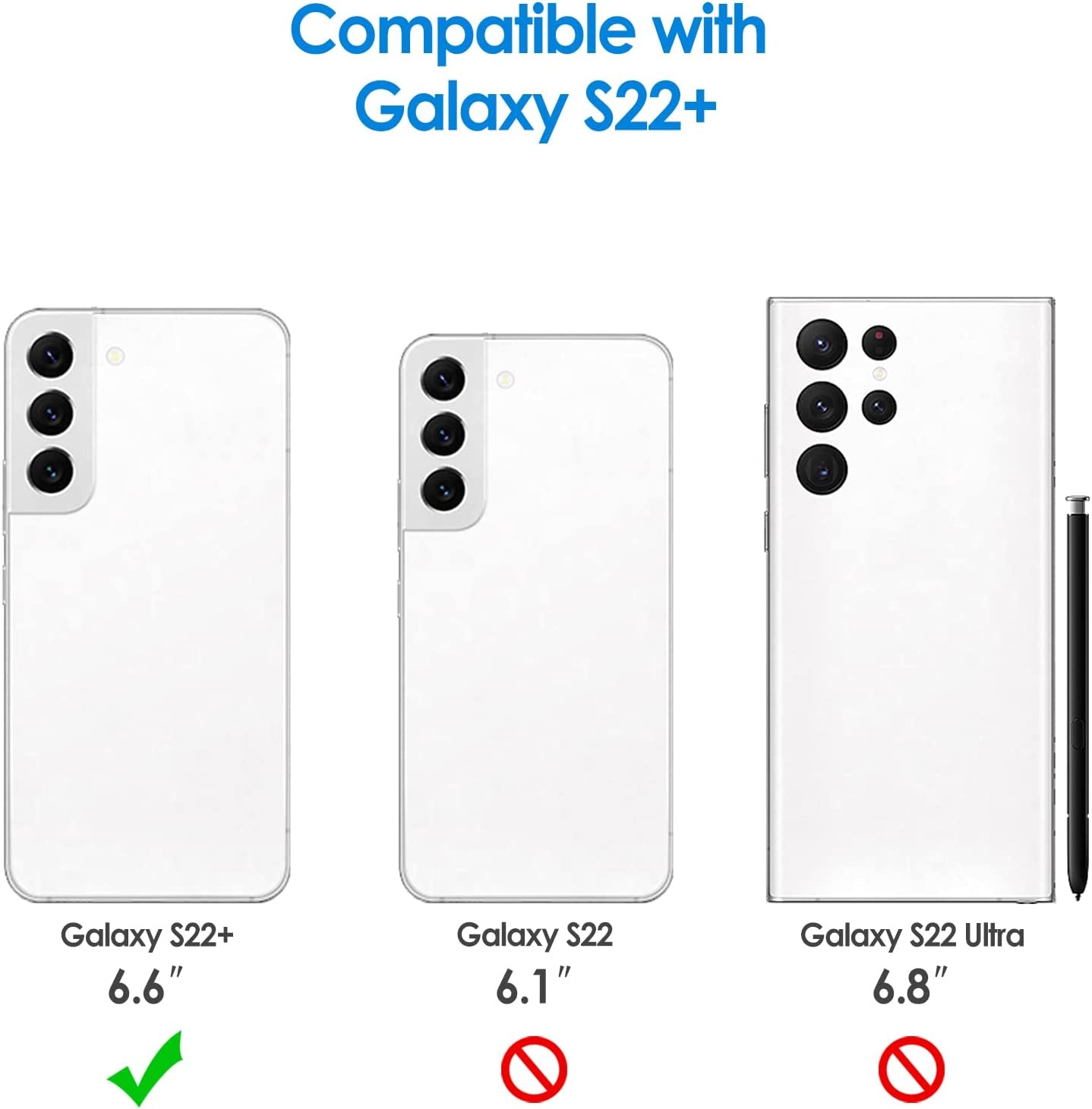 Jetech Slim Fit Case for Samsung Galaxy S22+ / S22 plus 5G 6.6-Inch, Thin Phone Cover with Shock-Absorption and Carbon Fiber Design (Pink)  JETech   