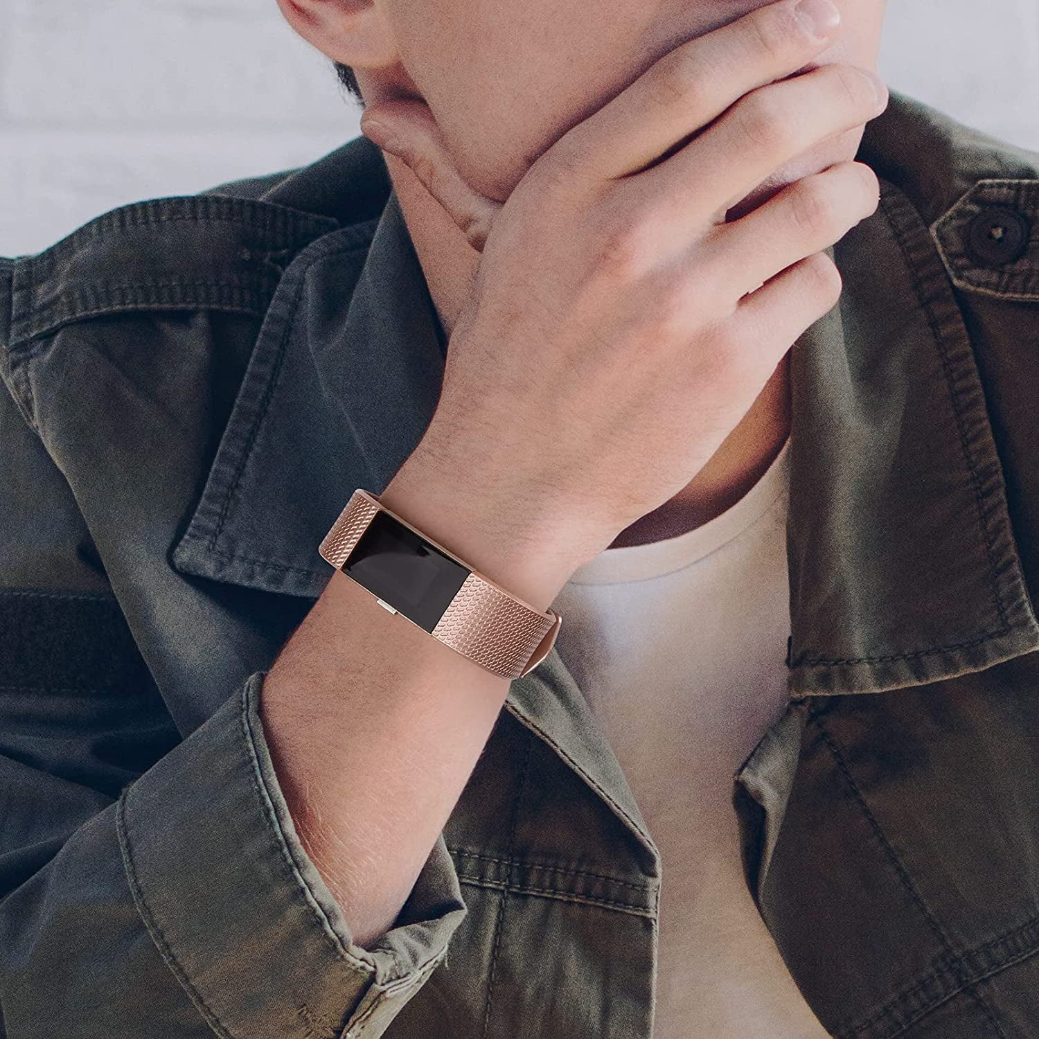 10 Pack Sport Bands Compatible with Fitbit Charge 2 Bands, Soft Silicone Replacement Wristbands for Women Men Small Large (Small, 10 Pack B)  Amzpas   