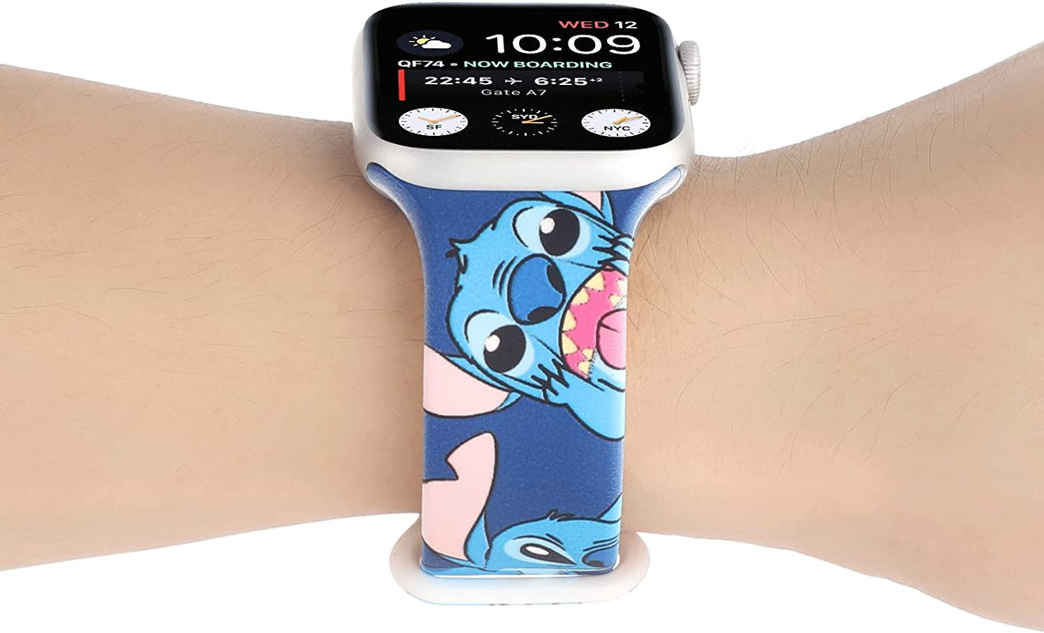 HYHMXB Cute Cartoon Monster Pattern Watch Bands Compatible with Apple Watch 38Mm 40Mm 41Mm for Kids Girl Boy, Grade Soft Silicone Sports Wristband Strap for Iwatch SE & Series 8/7/6/5/4/3/2/1  Hi-Yoohere   