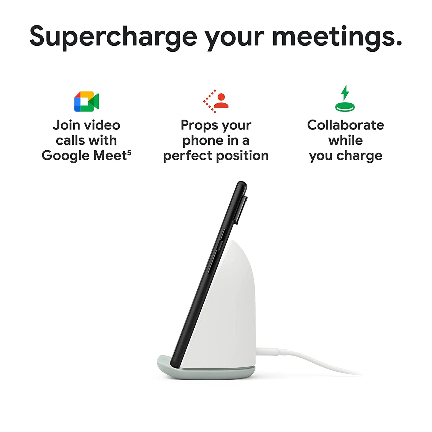 Google Pixel Stand (2Nd Gen) - Wireless Charger - Fast Charging Pixel Phone Charger - Compatible with Pixel Phones and Qi Certified Devices  Google   