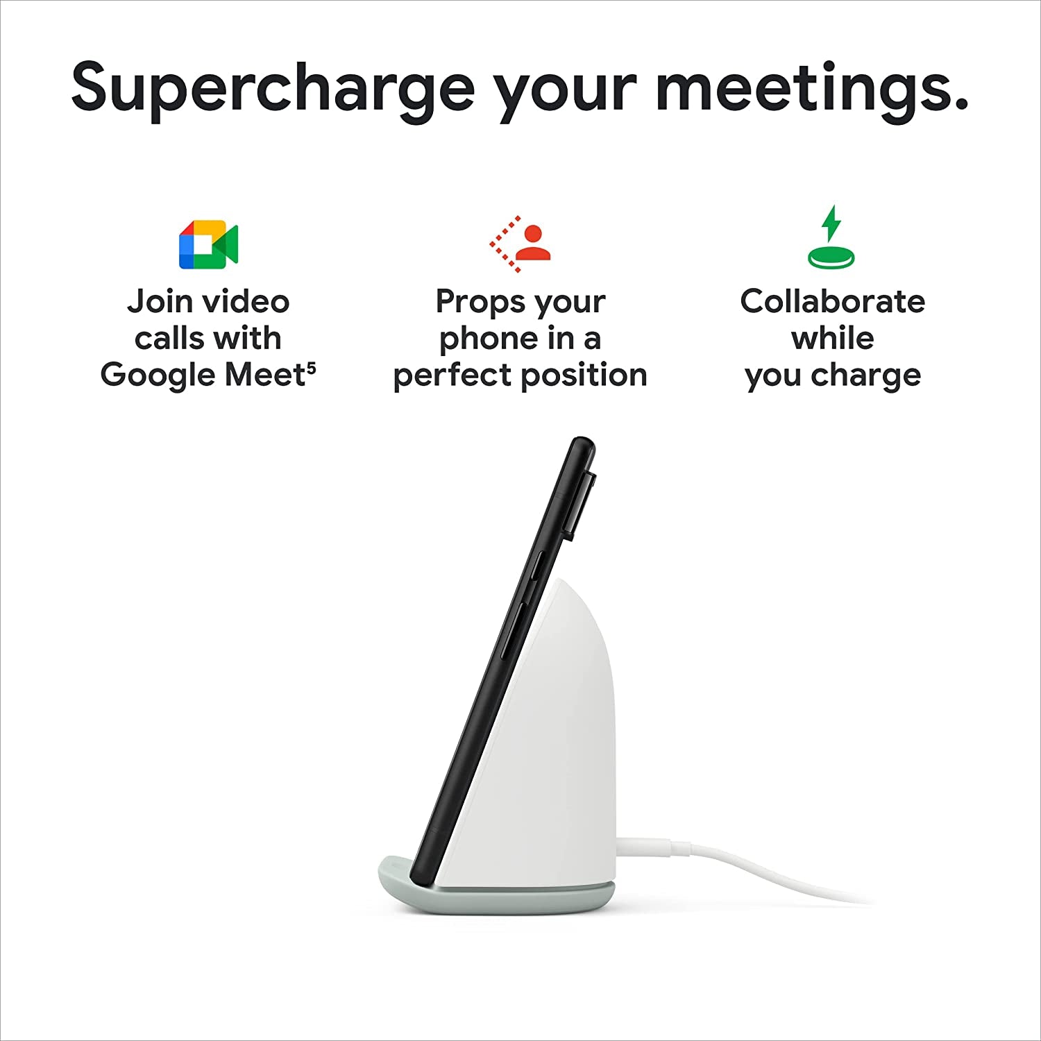 Google Pixel Stand (2Nd Gen) - Wireless Charger - Fast Charging Pixel Phone Charger - Compatible with Pixel Phones and Qi Certified Devices  Google   