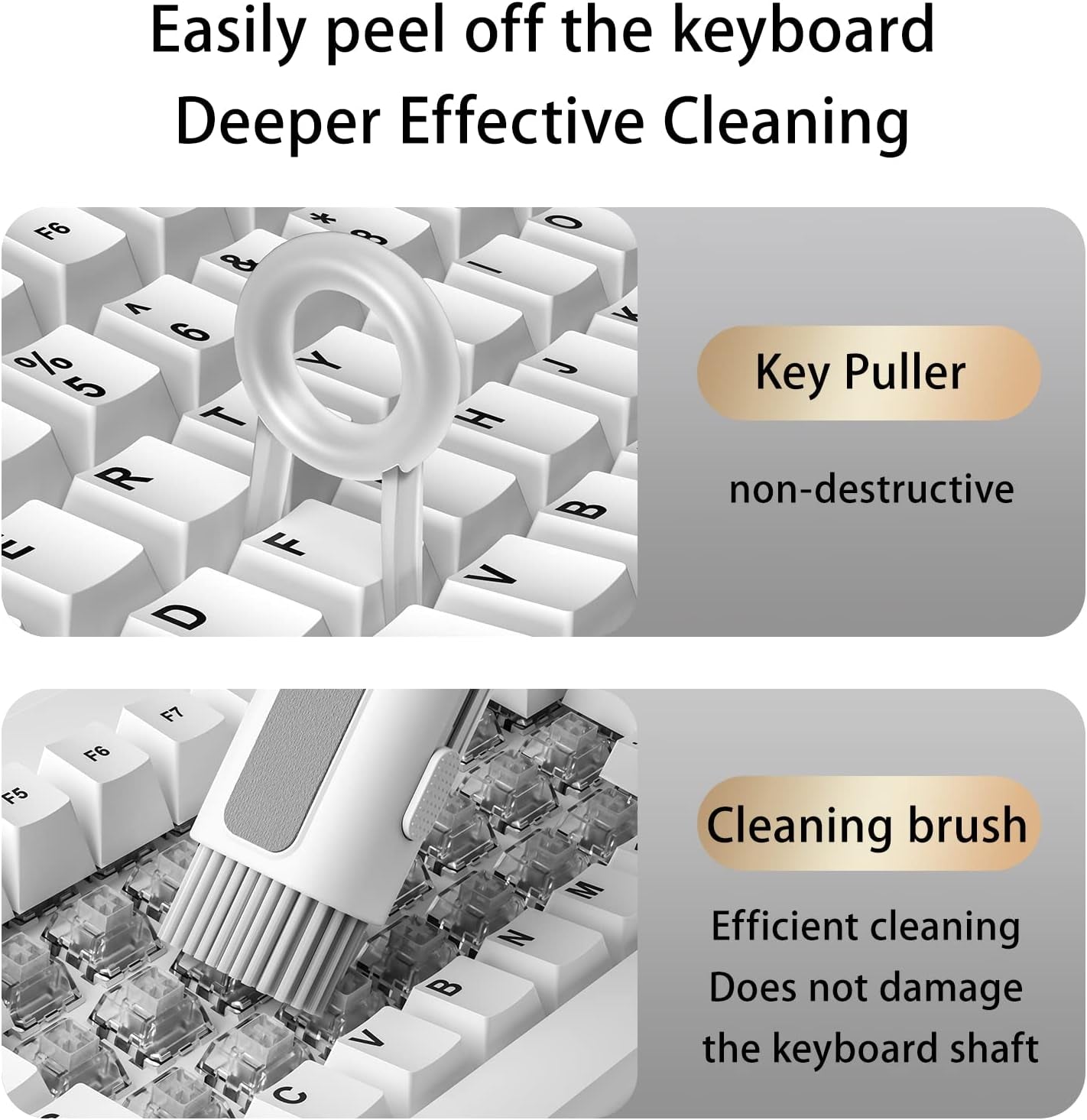 Earphone Keyboard Phone Cleaner Kit for Airpods Pro Macbook Iphone Ipod Camera,With Cleaning Pen and Cleaning Brush,Portable Multipurpose Cleaning Kit(Black)  Fuxless   