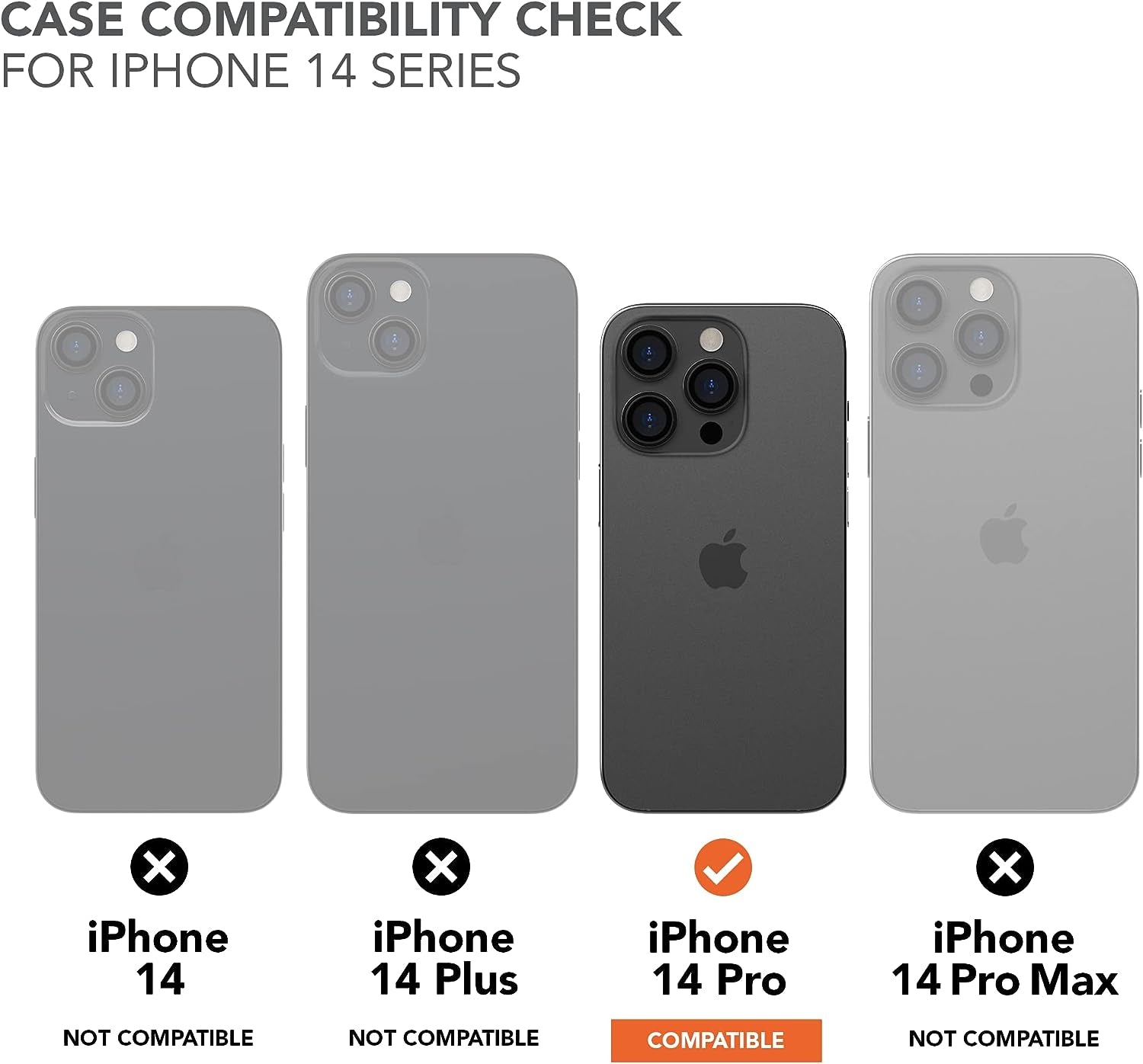 Rokform - Iphone 14 Pro Case, Crystal Series, Dual Magnet + Magsafe Compatible, Clear Apple Case, Iphone Cover with Roklock Twist Lock, Slim Magnetic Drop Tested Armor (Clear)  Rokform   