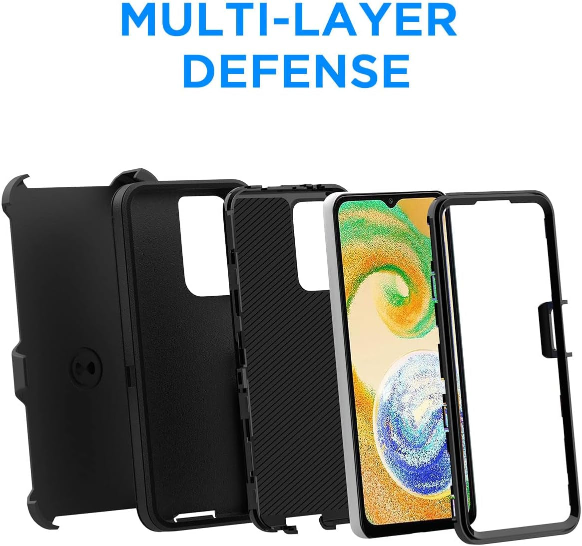 Aicase for Galaxy A04S/A13 Case(6.5")+Belt Holster,Heavy Duty 3-Layer Rugged Phone Cover,Durable Military Grade Protection Shockproof/Drop Proof/Dust-Proof Protective for Samsung A04S/A13 5G 2022  AICase   