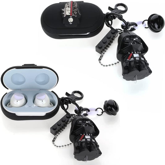 Fit Designed for Samsung Galaxy Buds Earphone/Galaxy Buds+ plus Earphone, Suublg Silicone Cartoon Headphones Case Cover and Doll Keychain with Full Body Anti-Lost Lanyard Protection  Suublg   