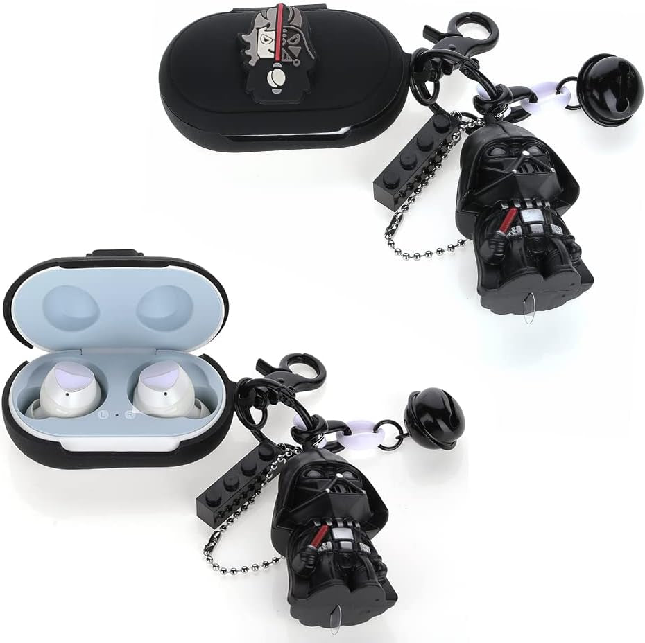 (2 Pack) Fit Designed for Samsung Galaxy Buds/Galaxy Buds+ plus Earbuds, BGAANM Silicone Cute Cartoon Character Charging Case Protection Cover with Doll Keychain Anti-Lost Lanyard Accessories Kits  BGAANM   