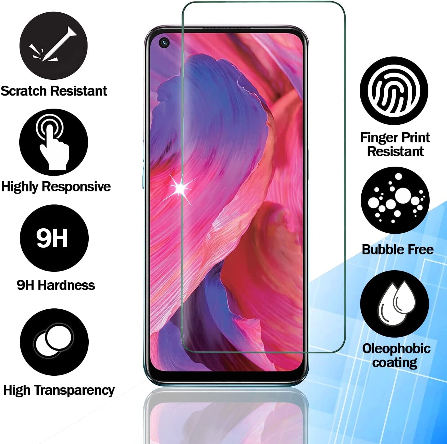 RKINC Screen Protector [4-Pack] for Samsung Galaxy A11 / Galaxy M11, Tempered Glass Film Screen Protector, 0.33Mm [Lifetimewarranty][Anti-Scratch][Anti-Shatter]  RKINC   