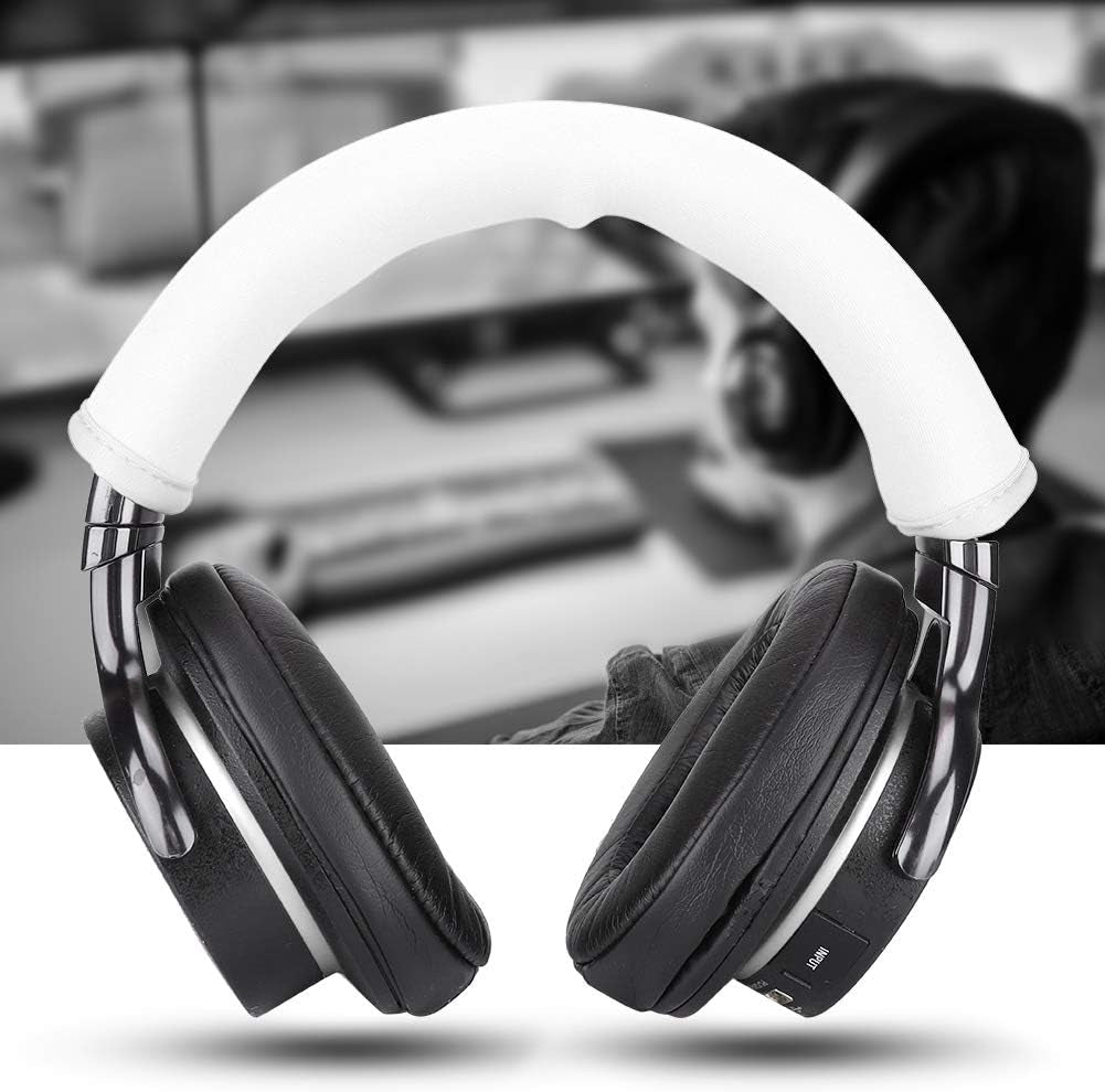 Replacement Headband Cushion Portable Original Quality Headset Headband Pad Cover Care Headphone Beam Anti-Slip Flexible Soft and Comfortable, Suitable for Iron Triangle M50(White)  Zopsc   