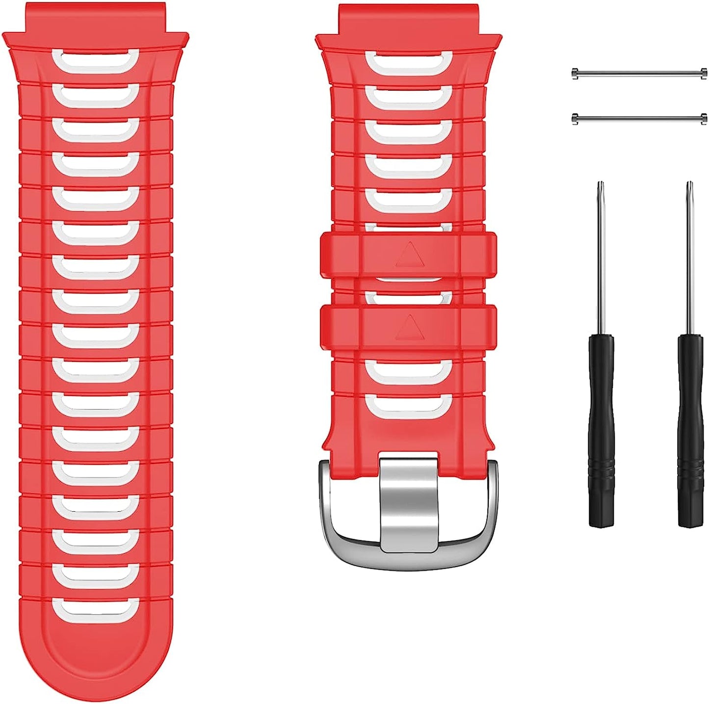 BKUANE Double Colors Silicone Strap Fashion Easy Fit Watch Band for Garmin 920XT Wristband Bracelet  BKUANE C For 920XT 