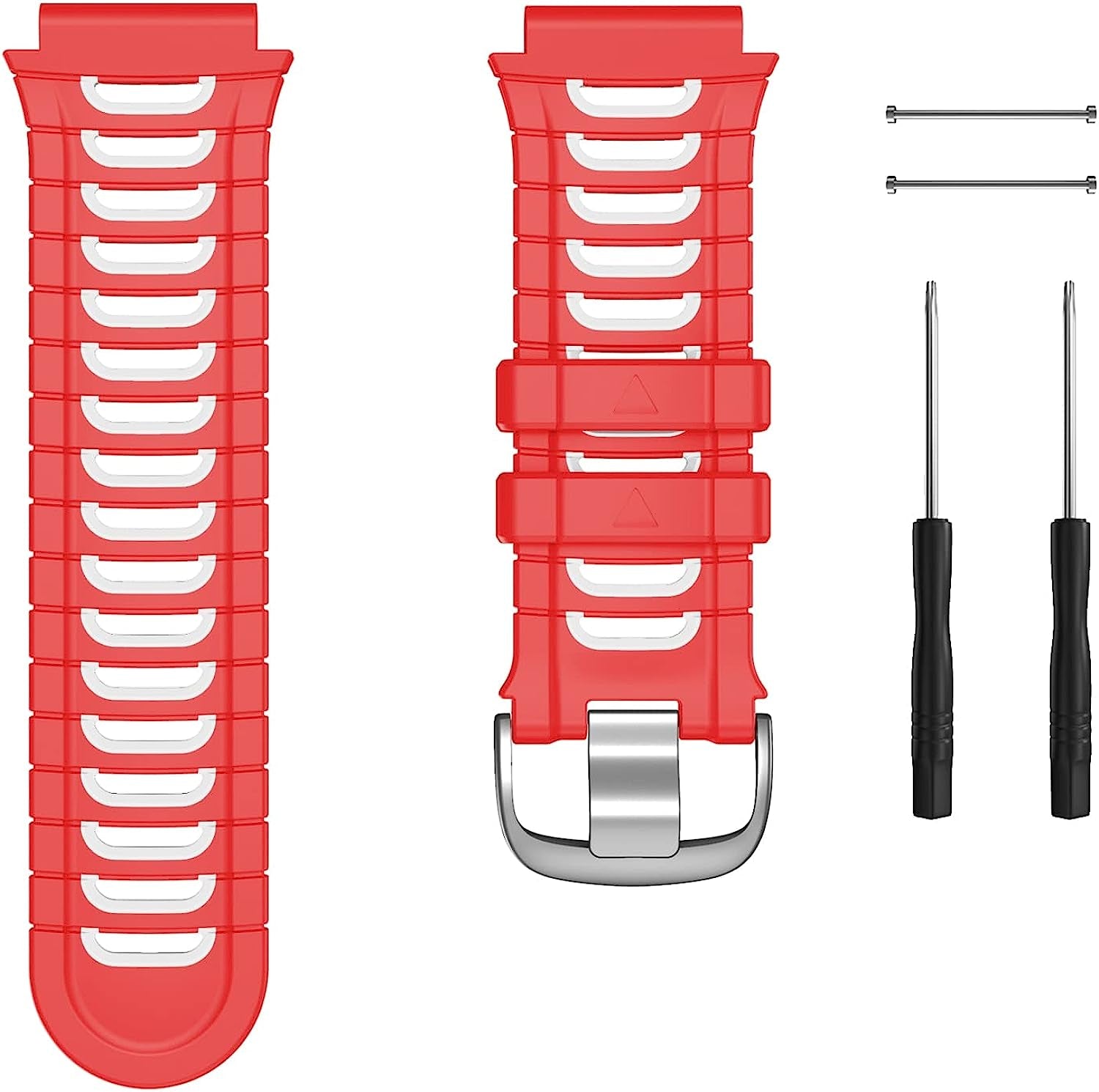 BKUANE Double Colors Silicone Strap Fashion Easy Fit Watch Band for Garmin 920XT Wristband Bracelet  BKUANE C For 920XT 