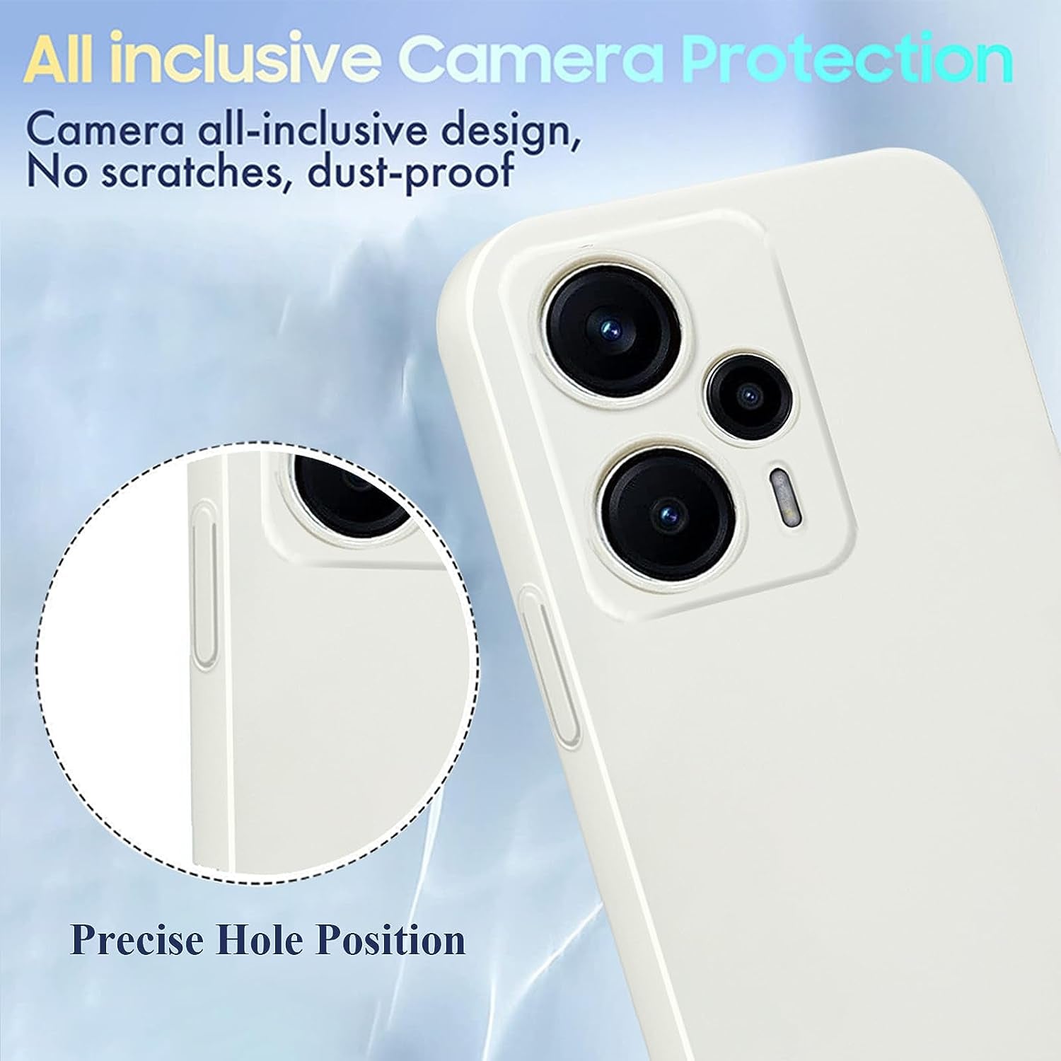 Yarxiawin for Xiaomi Poco F5 Case Shockproof Pink, Xiaomi Poco F5 Phone Case Thin Hard PC Anti-Fingerprint Xiaomi Redmi Note 12 Turbo Cover with Ultimate Delicate Touch Feeling (White)  Yarxiawin   