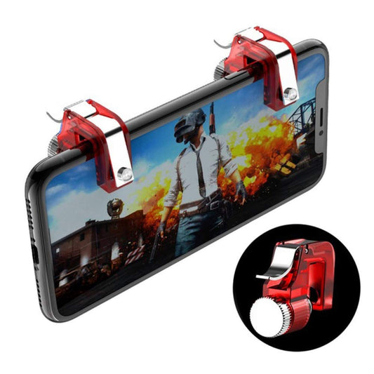 Redcolourful Metal Smart Phone Mobile Gaming Trigger for PUBG Mobile Gamepad Fire Button Aim Key L1 R1 Shooter PUBG Controller Red  Redcolourful   